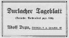 Durlacher Tageblatt 1913