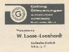 Heizungsbau W. Loos-Leonhard 1960