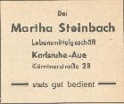 Lebensmittel Martha Steinbach 1960