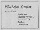 Maler Wilhelm Dittler 1960