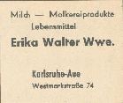 Milchhandlung Erika Walter Wwe. 1960