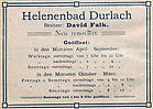 Helenenbad Durlach David Falk 1907