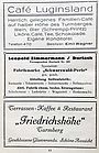 Anzeigen Evan. Kirchenkalender 1930