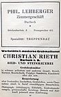 Anzeigen Evan. Kirchenkalender 1930