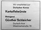 Metzgerei Gnther Schleicher 1981