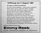 Zeitung Emmy Reeb 1981 Zeitung Emmy Reeb 1981