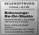 Sonnenstudio Re-On-Studio 1981
