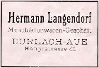 Manufakturwaren Hermann Langendorf 1926