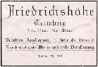 Wirtschaft Friedrichshhe 1926