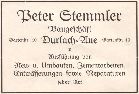 Baugeschft Peter Stemmler 1926