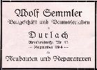 Baugeschft Adolf Semmler 1926