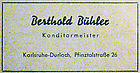 Berthold Bhler 1952
