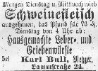 Metzgerei Karl Bull 1906