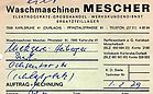 Waschmschinen Mescher 1979