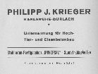 Bauunternehmen Philipp J. Krieger