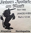 Einhornapotheke Amthausstr 3