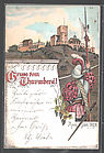 1908 - Gruss vom Turmberg 1908 - Gruss vom Turmberg