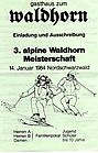 1984 - Waldhorn-Cup 1984 - Waldhorn-Cup