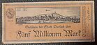 Inflation / Notgeld. 1923 Fnf Millionen Mark