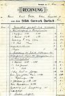 Rechnung Gaswerk für Hausanschluss, 1917 Rechnung Gaswerk für Hausanschluss, 1917