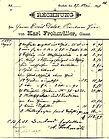 Rechnung Glaserei Frohmüller, 1897 Rechnung Glaserei Frohmüller, 1897