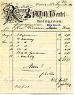 Rechnung Gärtnerei Hertel, 1897 Rechnung Gärtnerei Hertel, 1897