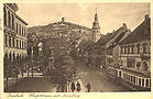 1930 - Hauptstrasse mit Turmberg 1930 - Hauptstrasse mit Turmberg