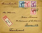Einschreibebrief Durlach-Paris Einschreibebrief Durlach-Paris