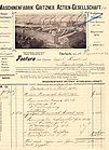 Rechnung Fa. Gritzner, 12.12.1899 Rechnung Fa. Gritzner, 12.12.1899