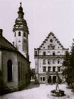 Durlach, ev. Kirche, Marktplatz und Rathaus Durlach, ev. Kirche, Marktplatz und Rathaus