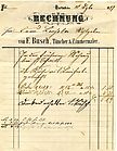 Rechnung Maler Busch, 1897 Rechnung Maler Busch, 1897