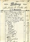 Rechnung Blechnerei Mannschott, 1901 Rechnung Blechnerei Mannschott, 1901