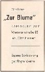 Wirtschaft Zur Blume 1962