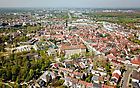 Blick ber die Durlacher Altstadt nach Karlsruhe