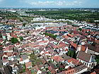 Blick ber die Altstadt nach Karlsruhe