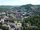 Blick ber die Karlsburg auf den Turmberg