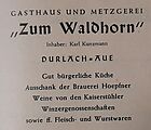 Gasthaus Metzgerei "Zum Waldhorn"