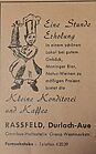 Konditorei und Kaffee Rassfeld Durlach-Aue 1963