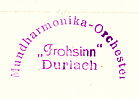 Vereinsstempel Mundharmonikaverein "Frohsinn"