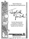 Inserat Marktbeschicker Weiler Inserat Marktbeschicker Weiler
