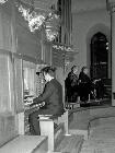 Organist in der ev. Kirche, ca. 1989