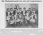 Artikel im "Durlacher Tagblatt" über die "Markgrafengarde"