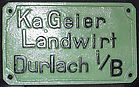 Erlaubnisschild 2009