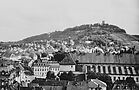 Durlach - Blick auf den Schloßplatz und die Karlsburg 1955