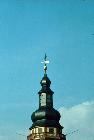 Turm der ev. Kirche, ca. 1978 Turm der ev. Kirche, ca. 1978