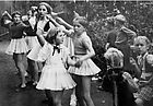 Kinderfest 1956 im Hof der Auer Straße in Durlach Kinderfest 1956 im Hof der Auer Straße in Durlach