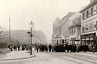 1. Straenbahn durch Durlach 1914