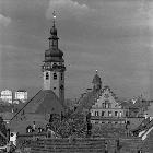 Kirche und Rathaus, ca. 1978 Kirche und Rathaus, ca. 1978