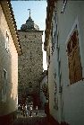 ca. 1986 - Blick aus der Schoppengasse auf das Basler Tor