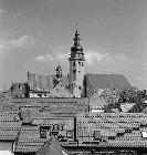 Blick ber die Dcher der Altstadt, ca. 1988